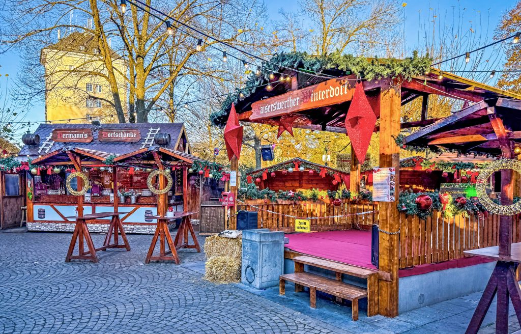 Motiv, Bild, Foto, Fotografie, Stadtteil Kaiserswerth Düsseldorf am Rhein, Weihnachtsmarkt in Kaiserswerth am Kaiserswerther Markt