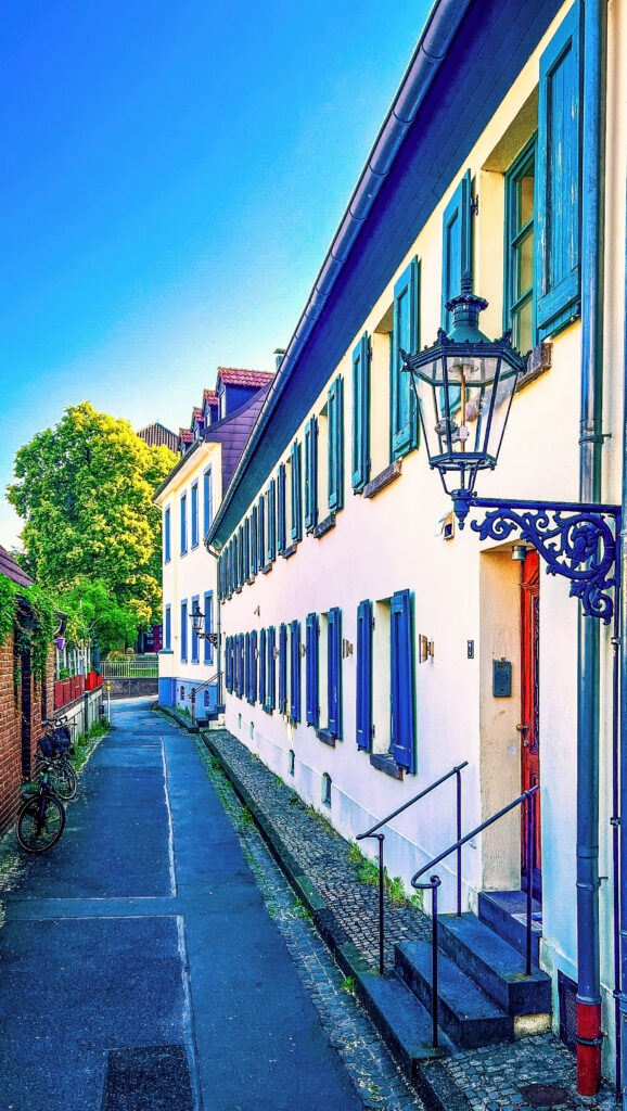 Motiv, Bild, Foto, Fotografie, Stadtteil Kaiserswerth Düsseldorf am Rhein, Gasse "Auf dem Hohen Wall"